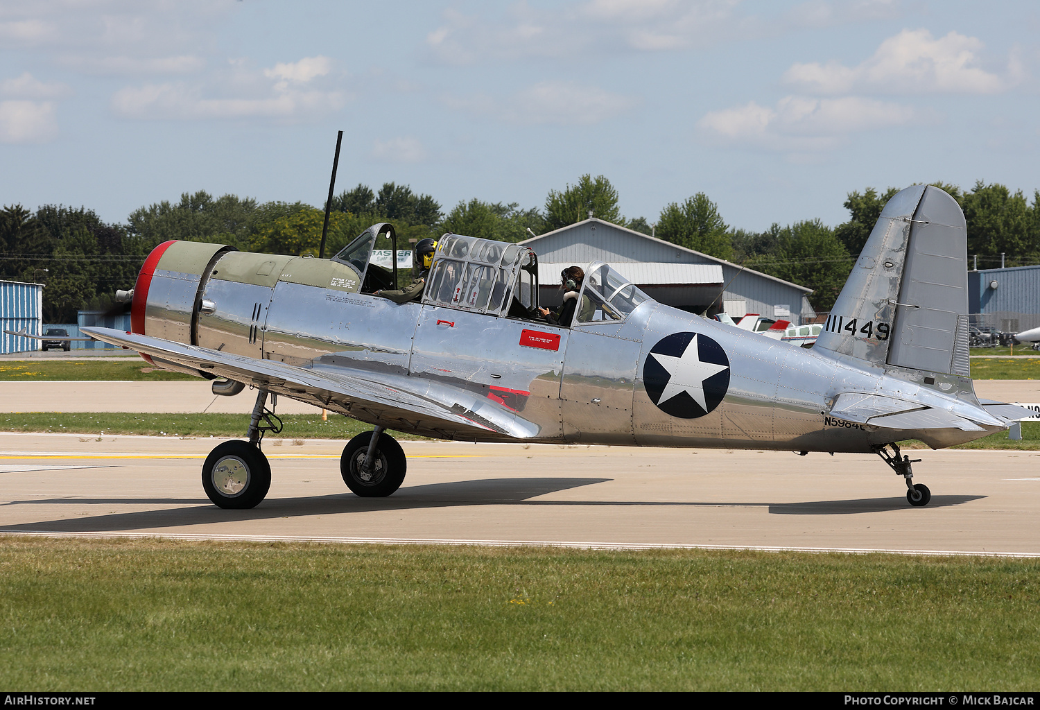 Aircraft Photo of N59840 / 111449 | Vultee BT-13B Valiant | USA - Air Force | AirHistory.net #795703