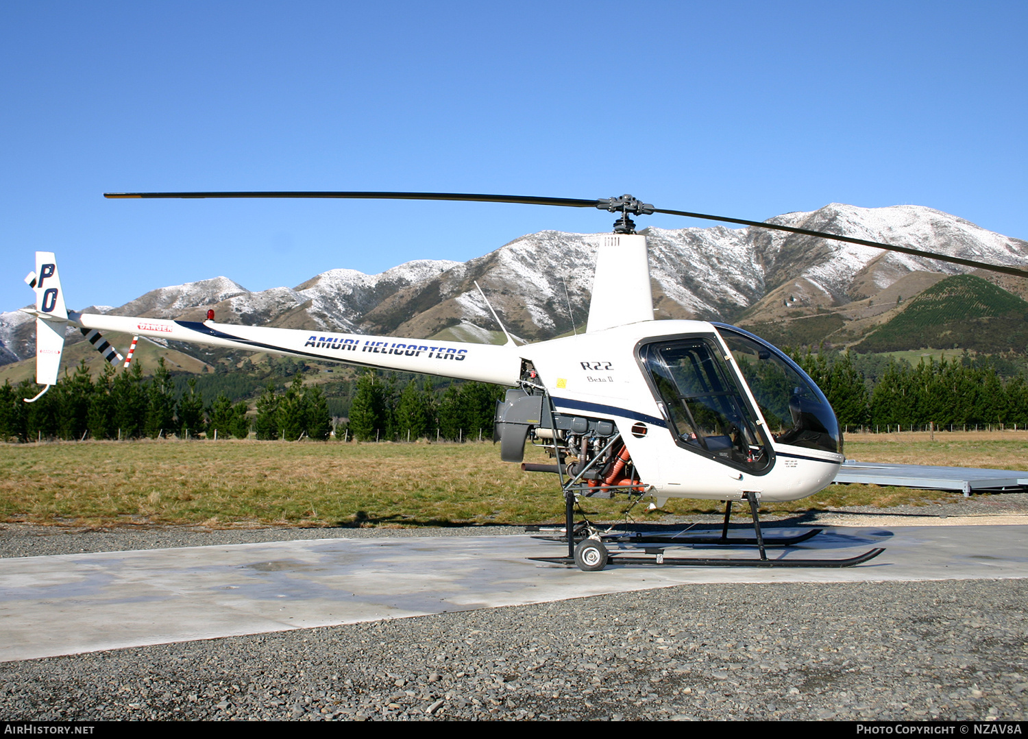 Aircraft Photo of ZK-HPO / PO | Robinson R-22 Beta II | Amuri Helicopters | AirHistory.net #795741