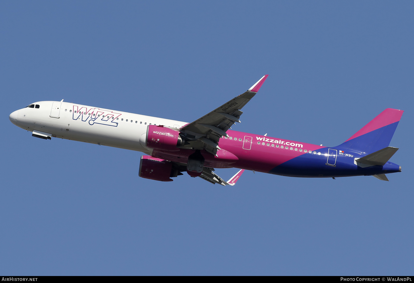 Aircraft Photo of 9H-WBU | Airbus A321-271NX | Wizz Air | AirHistory.net #795755