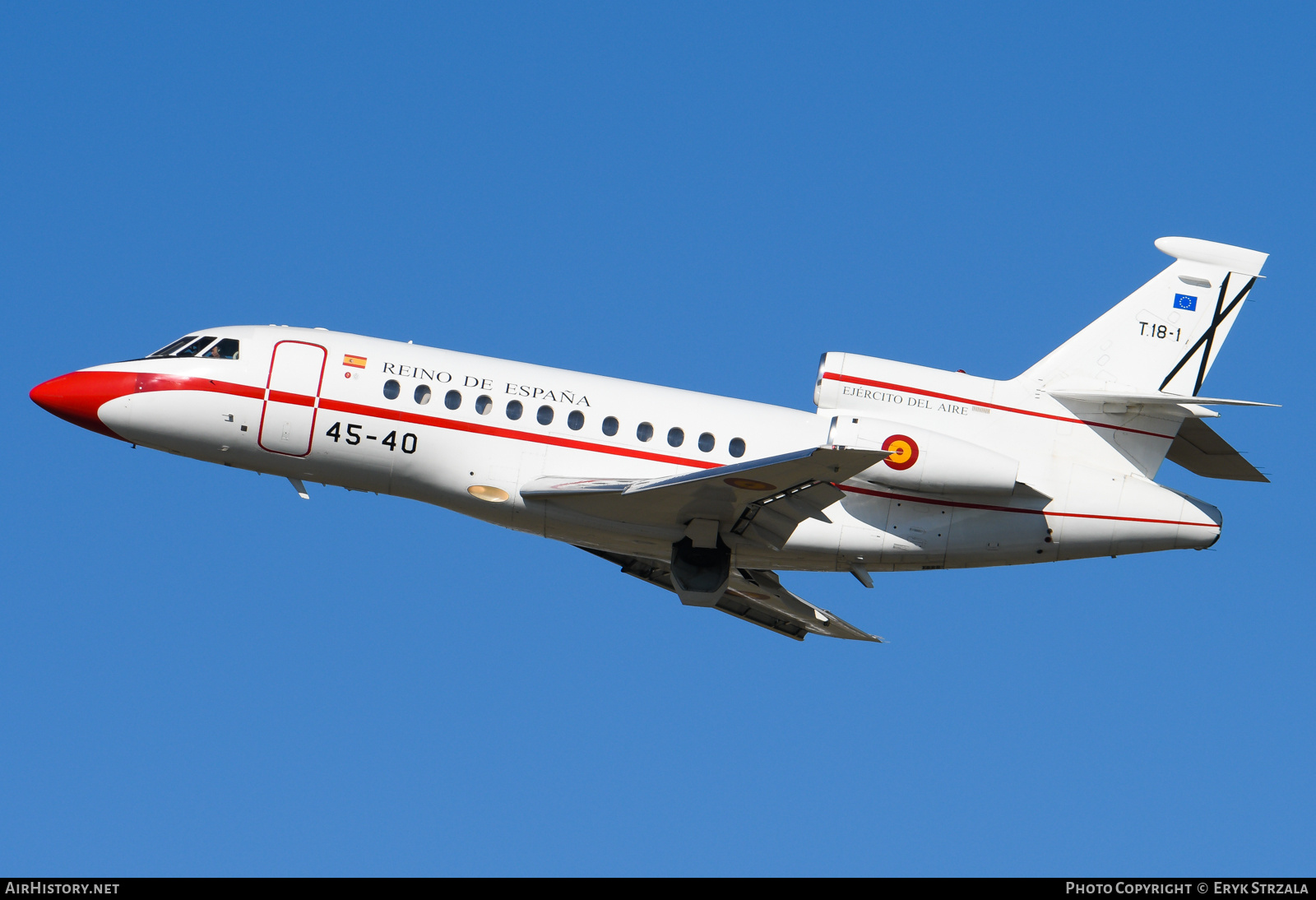 Aircraft Photo of T.18-1 | Dassault Falcon 900B | Spain - Air Force | Reino de España | AirHistory.net #795763
