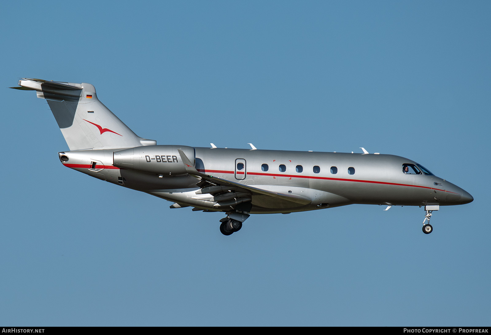 Aircraft Photo of D-BEER | Embraer EMB-550 Legacy 500 | VistaJet | AirHistory.net #795785