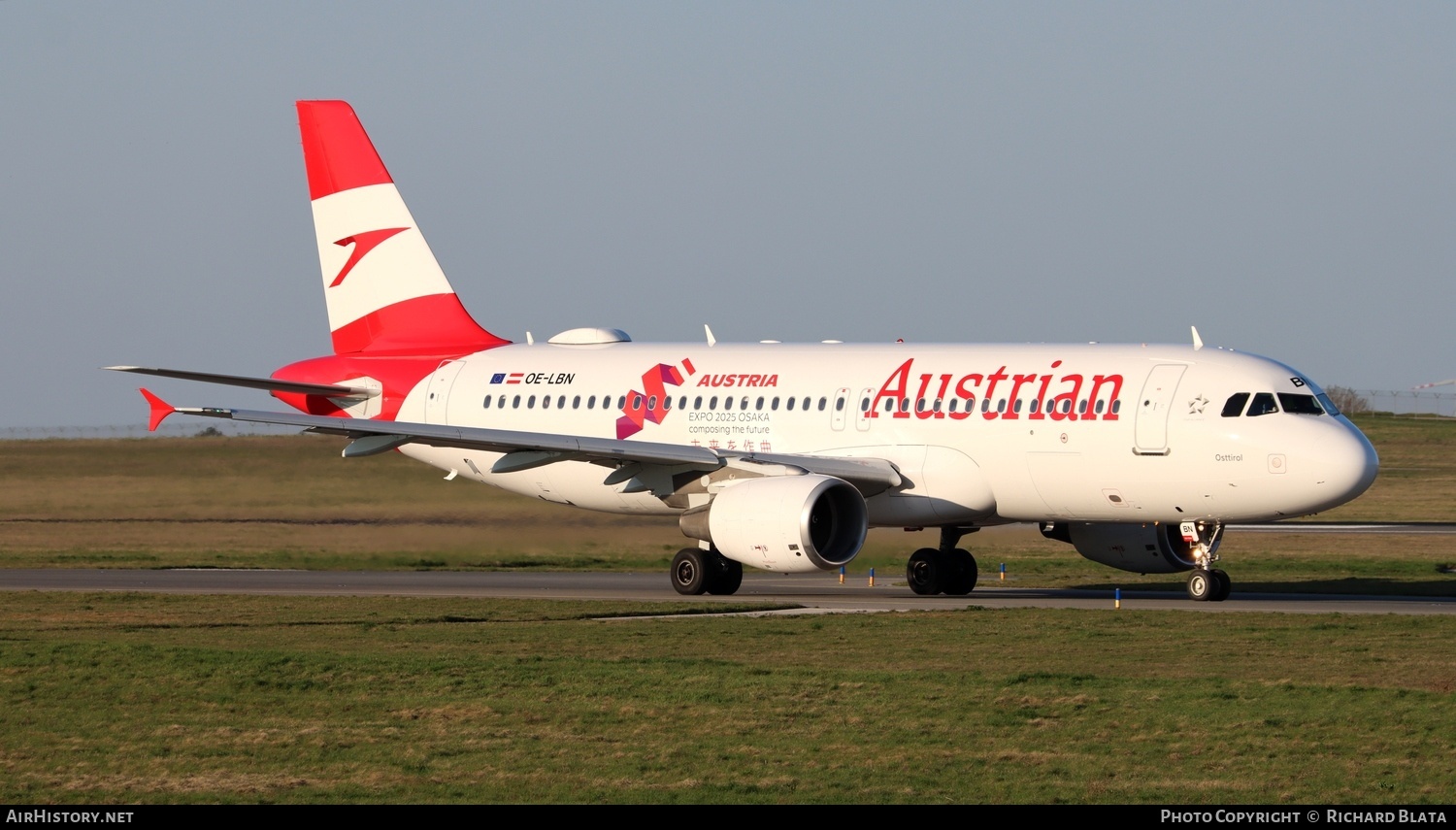 Aircraft Photo of OE-LBN | Airbus A320-214 | Austrian Airlines | AirHistory.net #795835