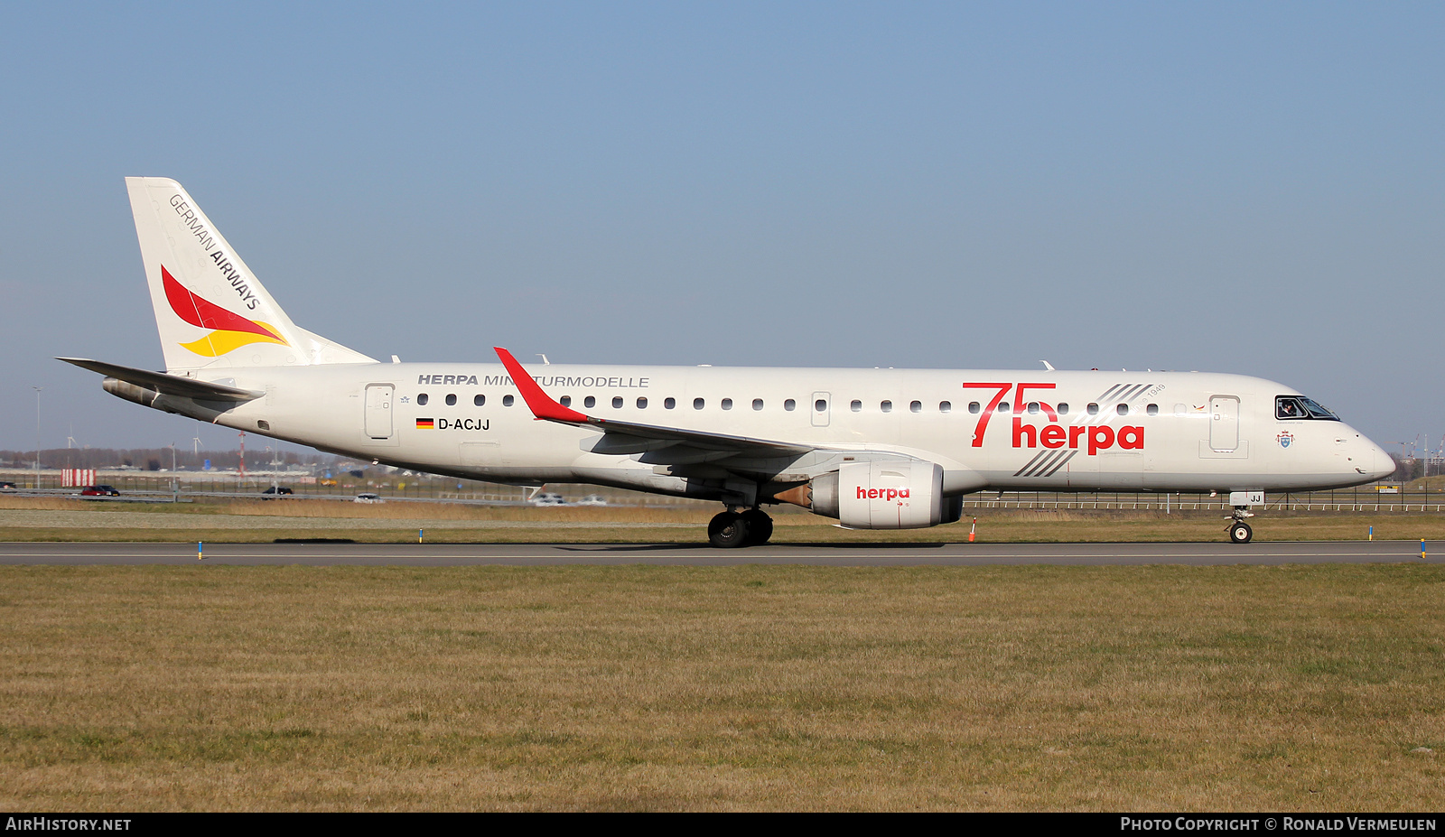 Aircraft Photo of D-ACJJ | Embraer 190LR (ERJ-190-100LR) | German Airways | AirHistory.net #795891