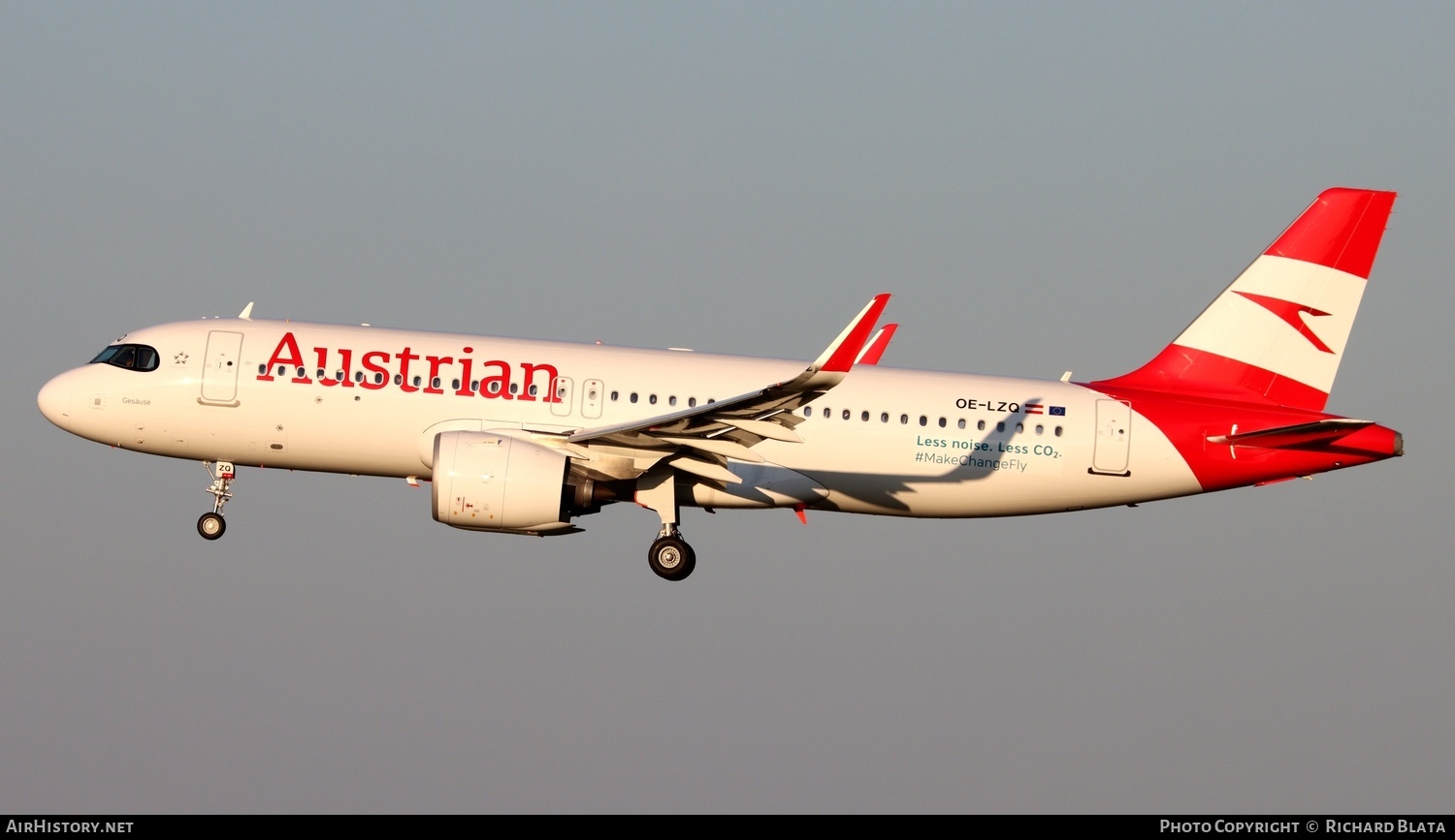 Aircraft Photo of OE-LZQ | Airbus A320-271N | Austrian Airlines | AirHistory.net #795899
