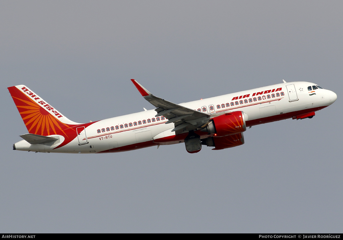 Aircraft Photo of VT-RTU | Airbus A320-251N | Air India | AirHistory.net #795924