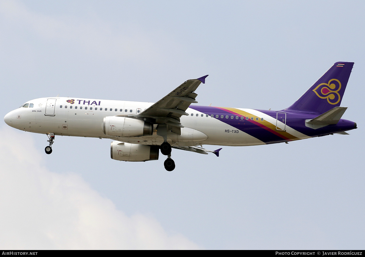 Aircraft Photo of HS-TXD | Airbus A320-232 | Thai Airways International | AirHistory.net #795946