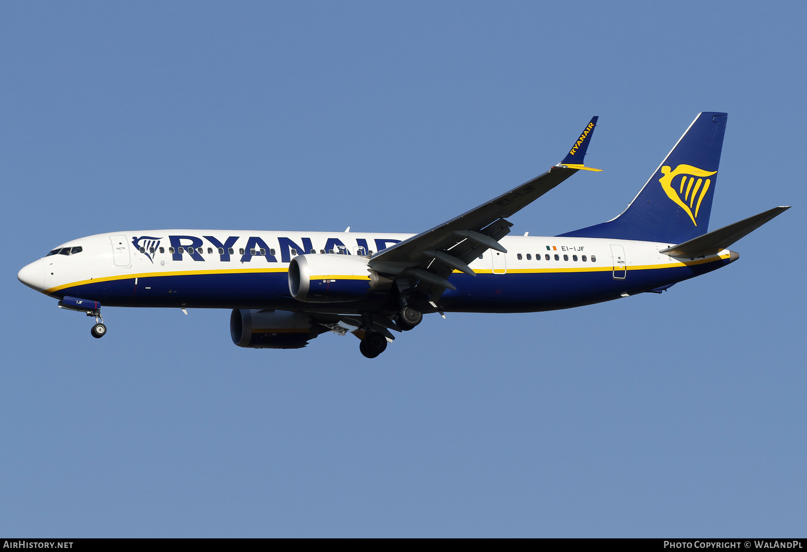 Aircraft Photo of EI-IJF | Boeing 737-8200 Max 200 | Ryanair | AirHistory.net #795968