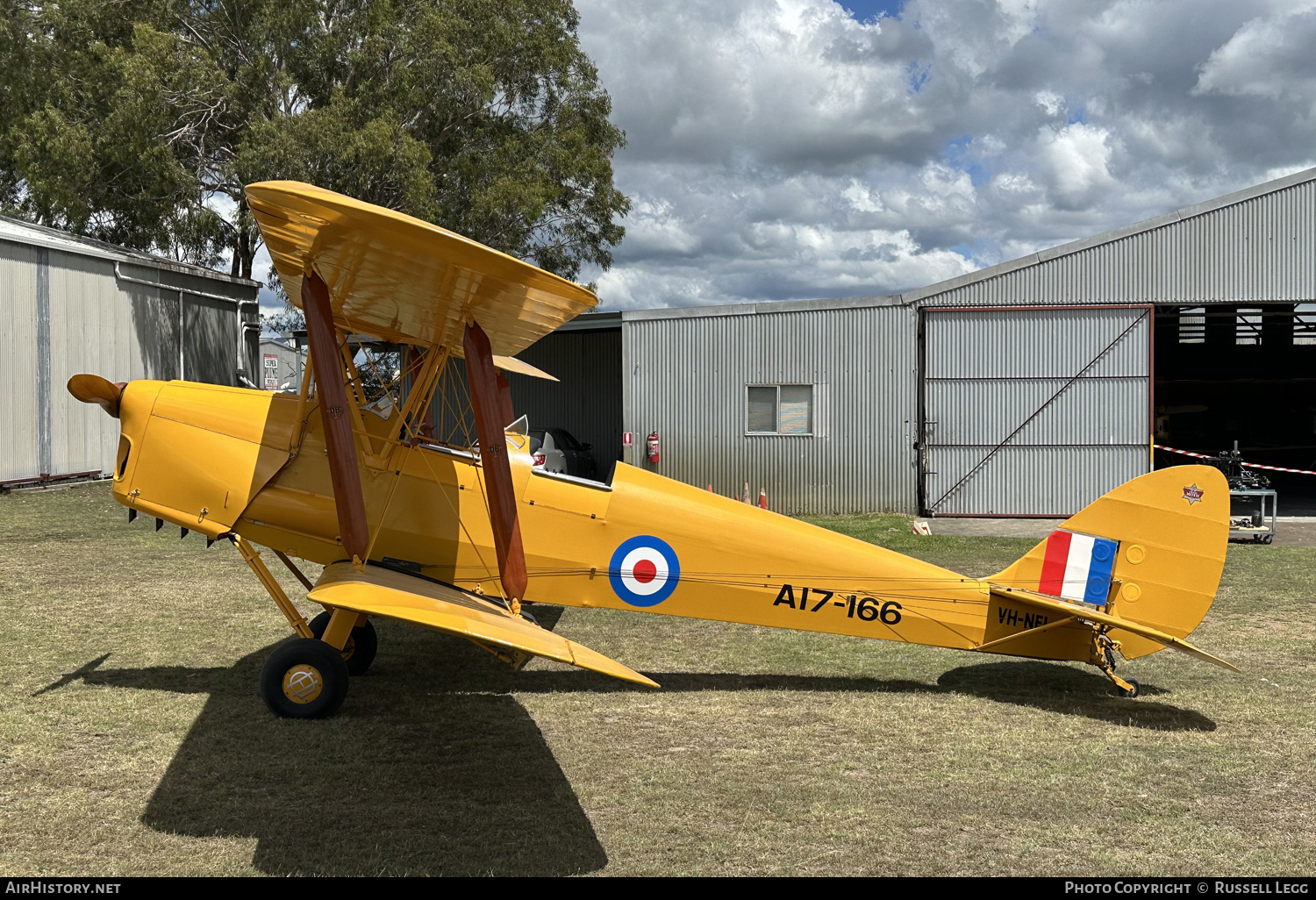 Aircraft Photo of VH-NEI / A17-166 | De Havilland D.H. 82A Tiger Moth | Australia - Air Force | AirHistory.net #795994