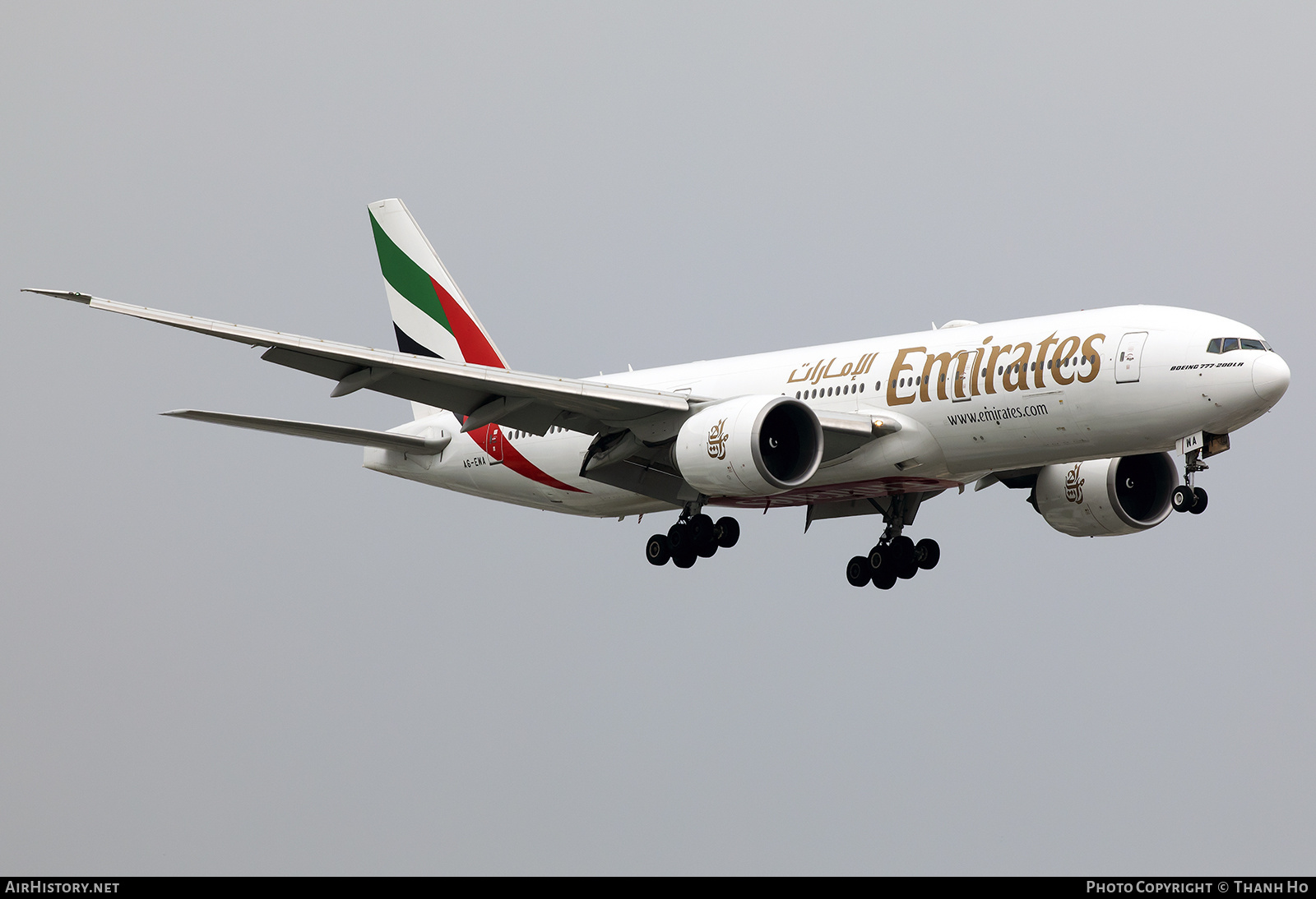 Aircraft Photo of A6-EWA | Boeing 777-21H/LR | Emirates | AirHistory.net #796028