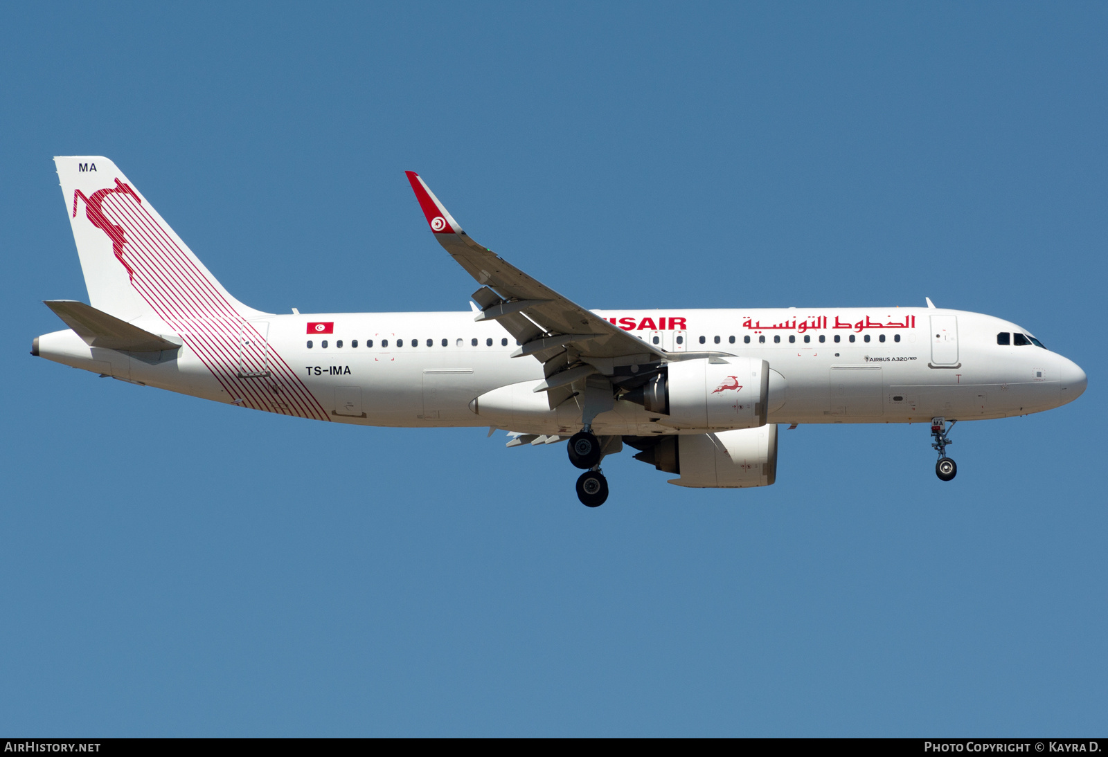 Aircraft Photo of TS-IMA | Airbus A320-251N | Tunisair | AirHistory.net #796037