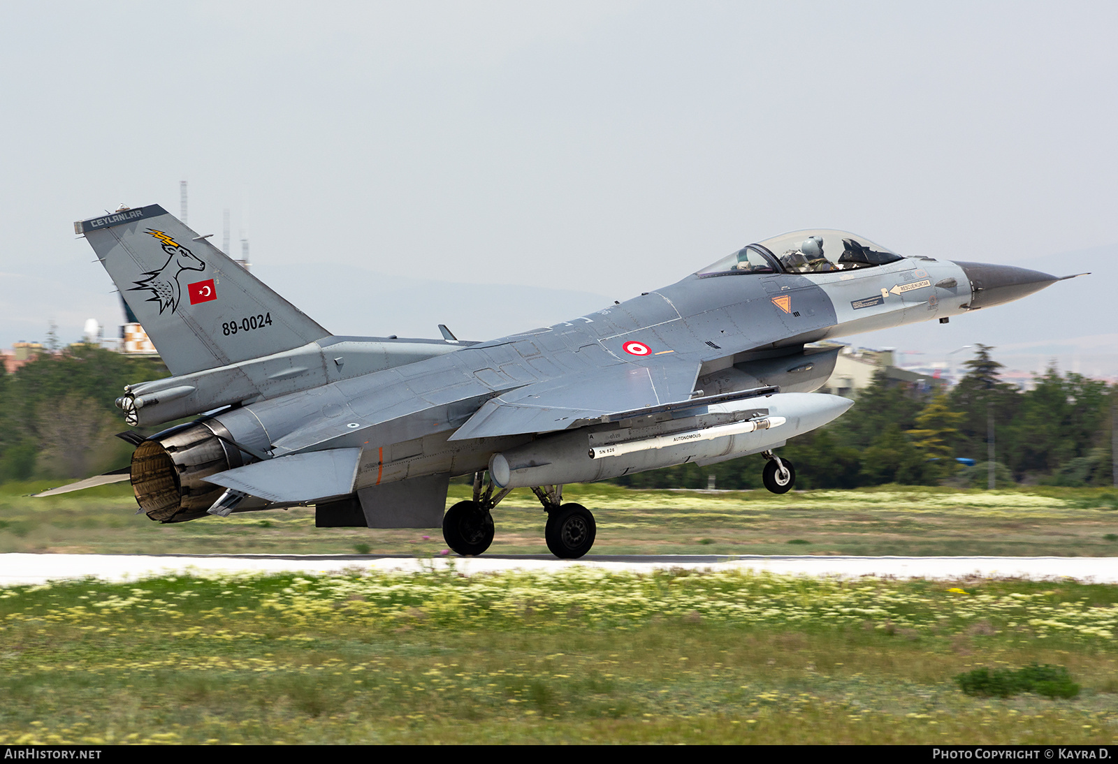 Aircraft Photo of 89-0024 | General Dynamics F-16C Fighting Falcon | Turkey - Air Force | AirHistory.net #796042