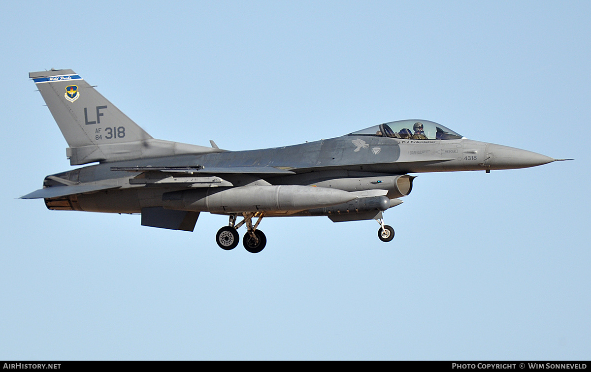 Aircraft Photo of 84-1318 / AF84-318 | General Dynamics F-16C Fighting Falcon | USA - Air Force | AirHistory.net #796108