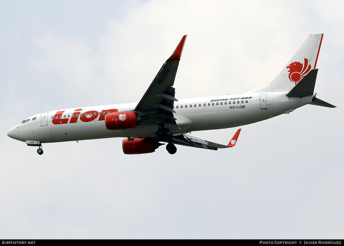 Aircraft Photo of HS-LGM | Boeing 737-8GP | Thai Lion Air | AirHistory.net #796244