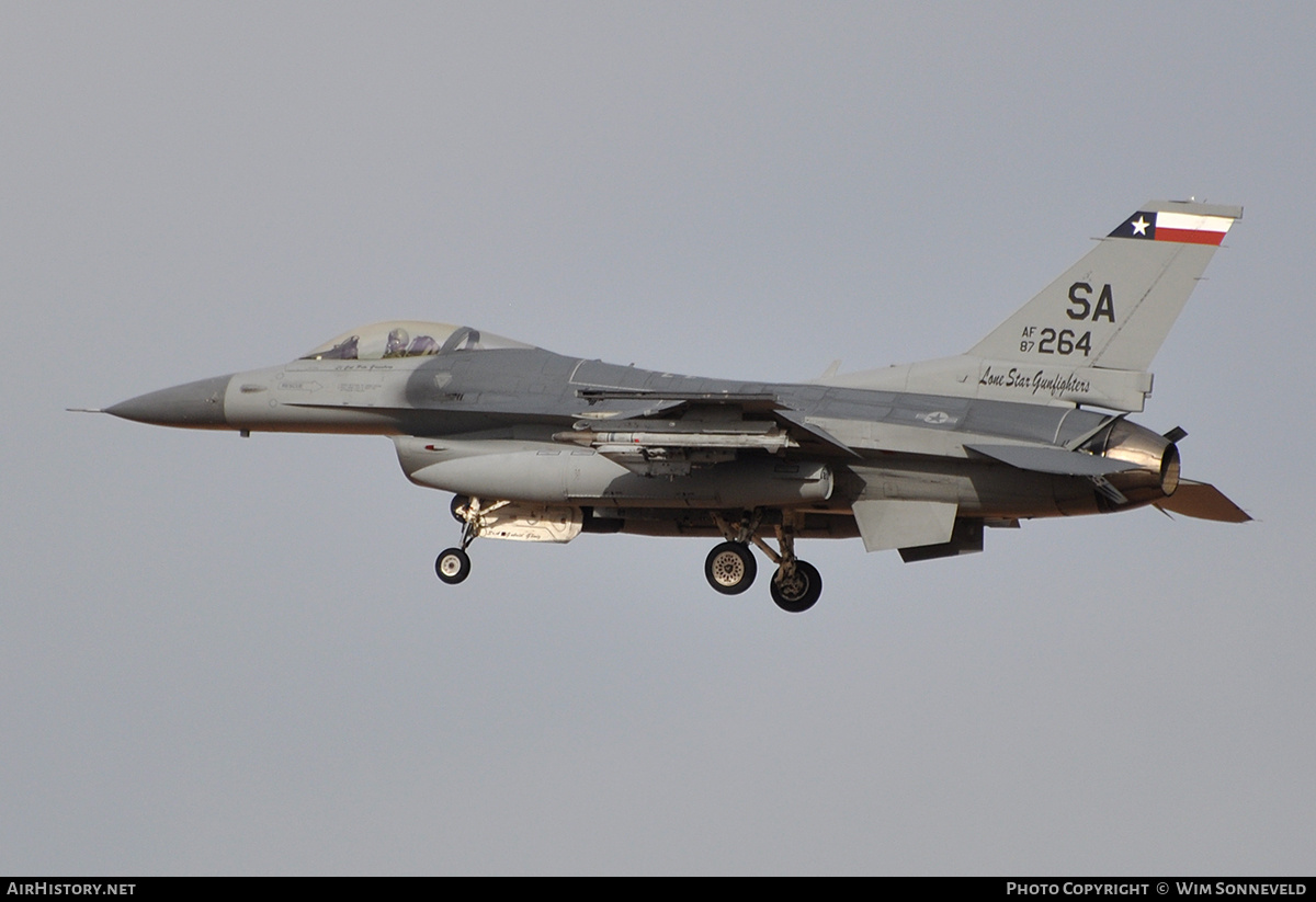 Aircraft Photo of 87-0264 / AF87-264 | General Dynamics F-16C Fighting Falcon | USA - Air Force | AirHistory.net #796274