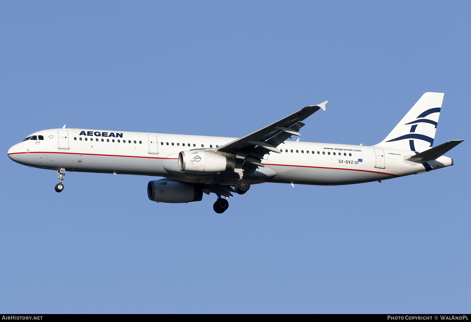 Aircraft Photo of SX-DVZ | Airbus A321-231 | Aegean Airlines | AirHistory.net #796290
