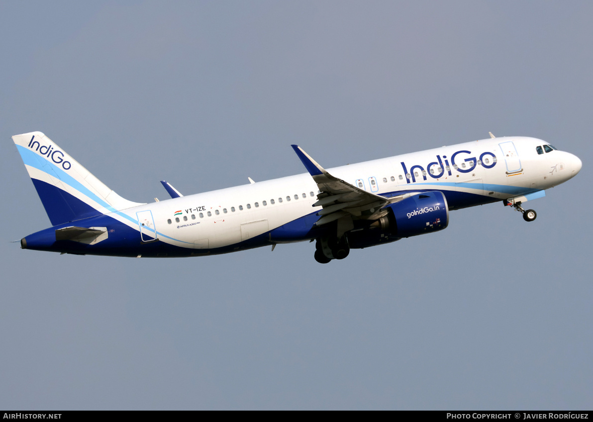 Aircraft Photo of VT-IZE | Airbus A320-271N | IndiGo | AirHistory.net #796294