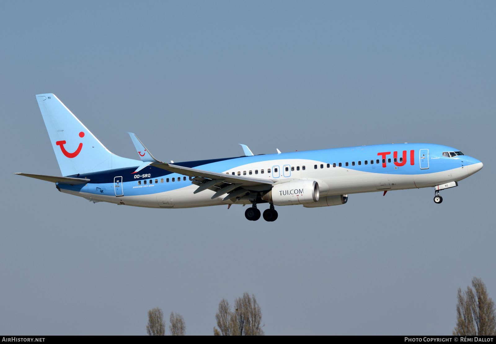Aircraft Photo of OO-SRO | Boeing 737-86N | TUI | AirHistory.net #796330