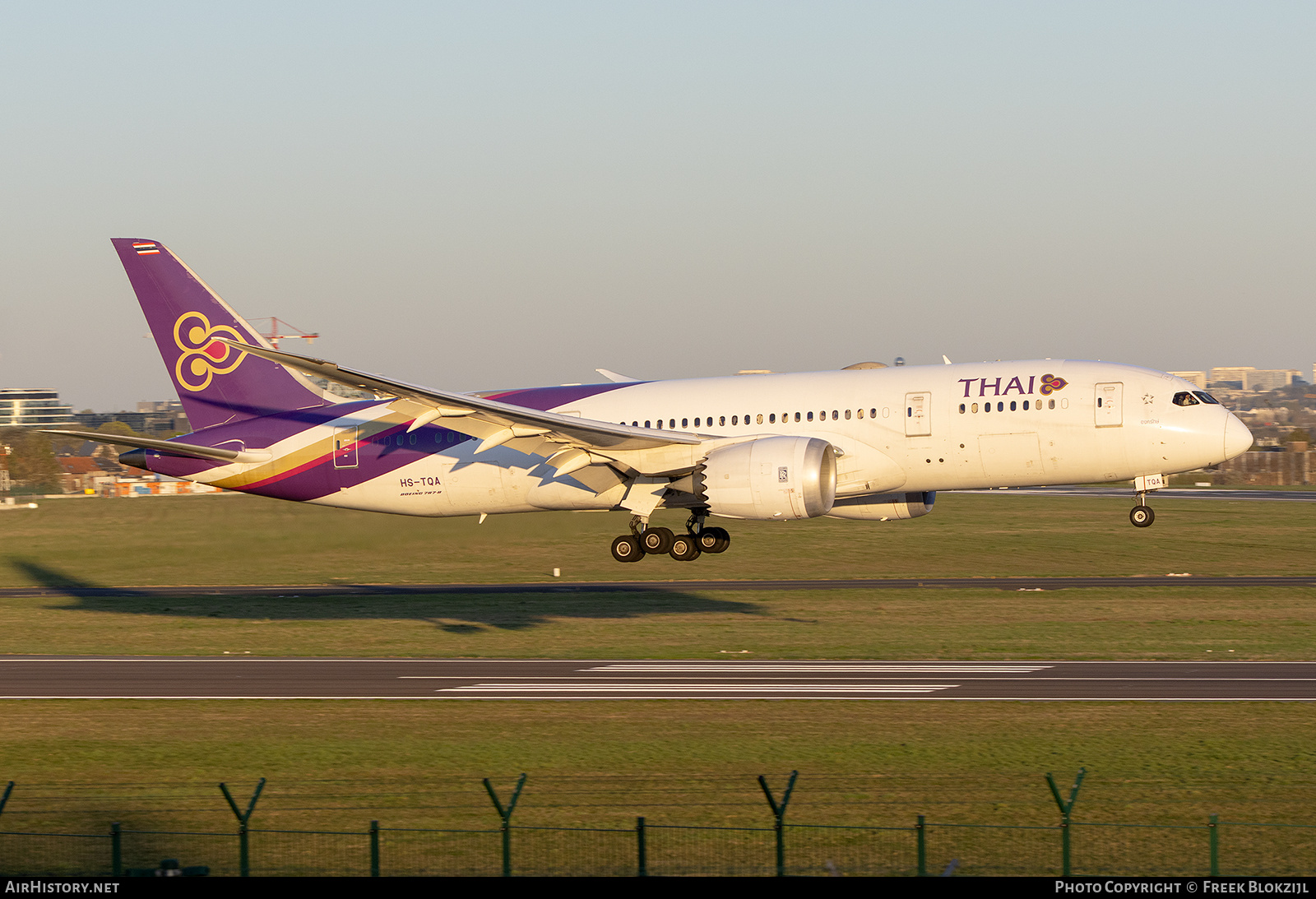 Aircraft Photo of HS-TQA | Boeing 787-8 Dreamliner | Thai Airways International | AirHistory.net #796425