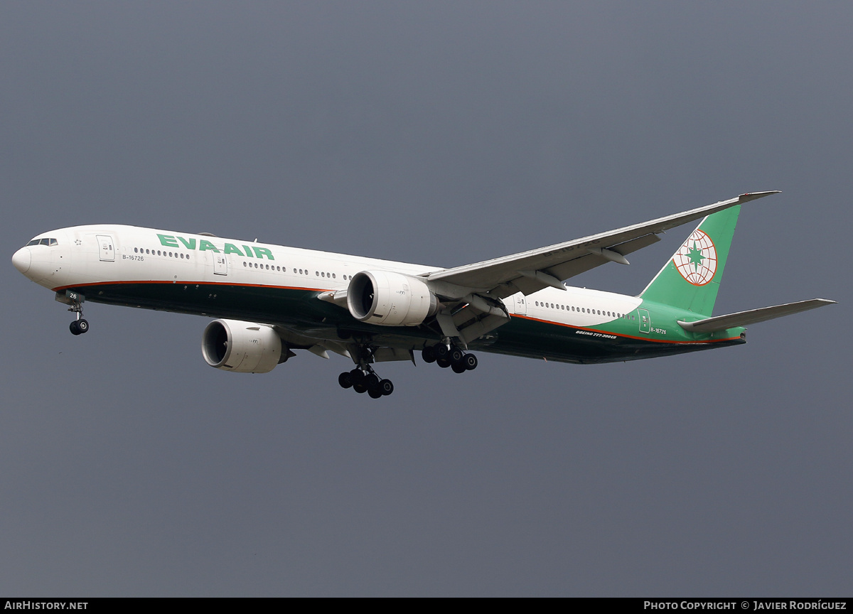 Aircraft Photo of B-16726 | Boeing 777-35E/ER | EVA Air | AirHistory.net #796508