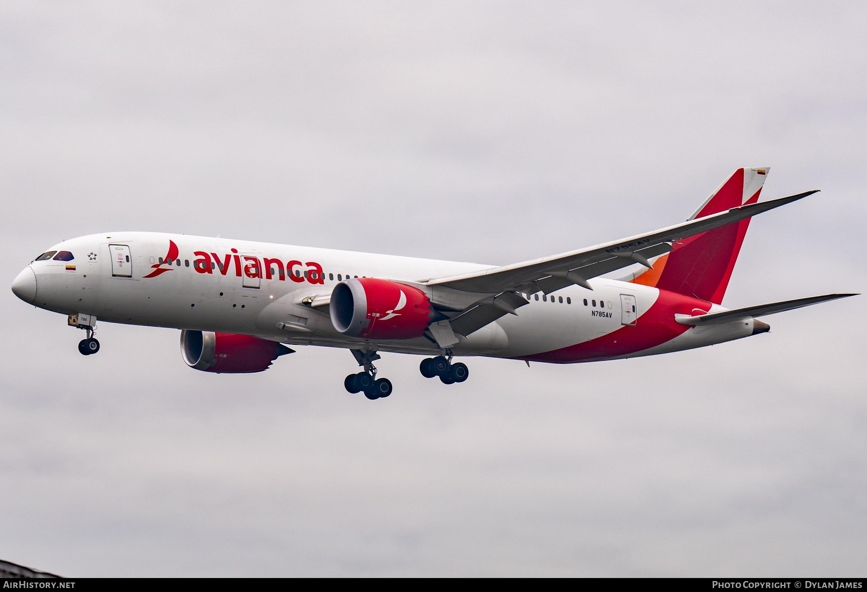 Aircraft Photo of N785AV | Boeing 787-8 Dreamliner | Avianca | AirHistory.net #796511