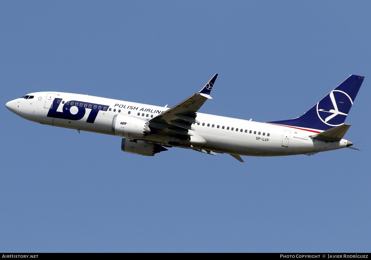 Aircraft Photo of SP-LVP | Boeing 737-8 Max 8 | LOT Polish Airlines - Polskie Linie Lotnicze | AirHistory.net #796533