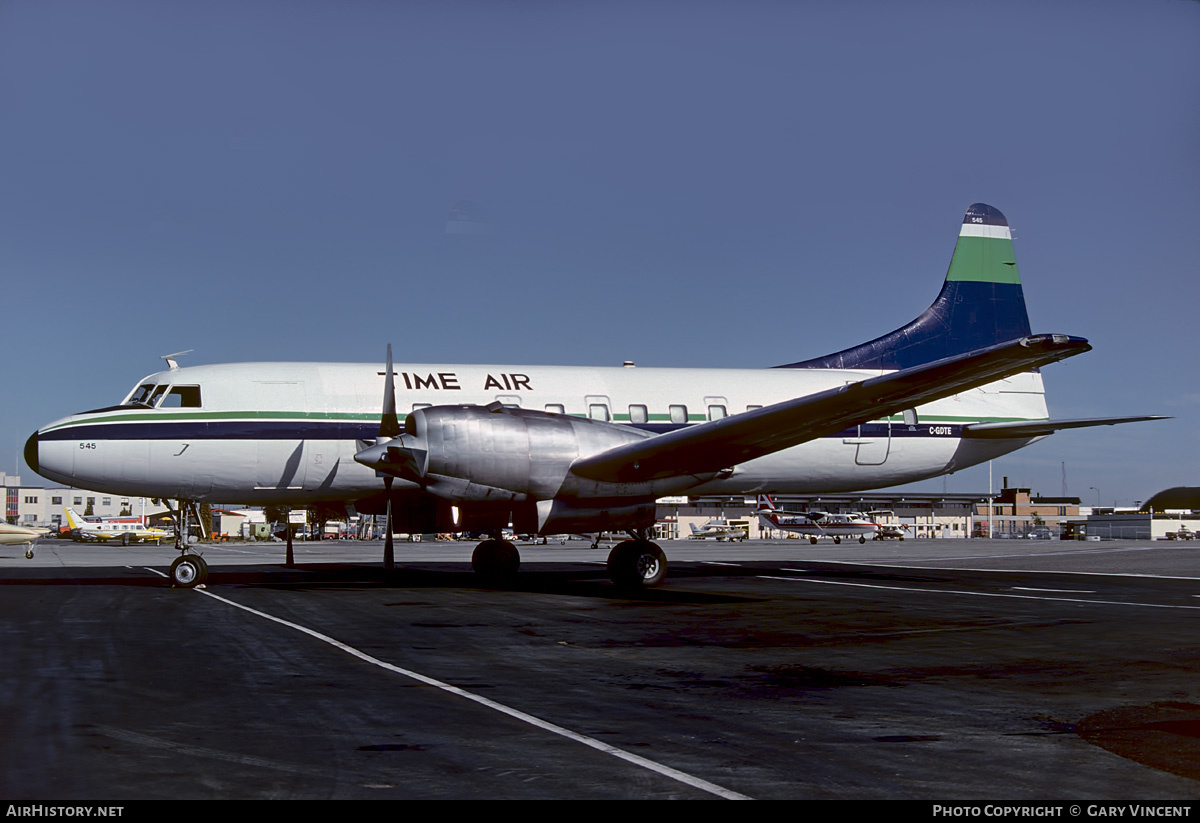 Aircraft Photo of C-GDTE | Convair 580 | Time Air | AirHistory.net #796597