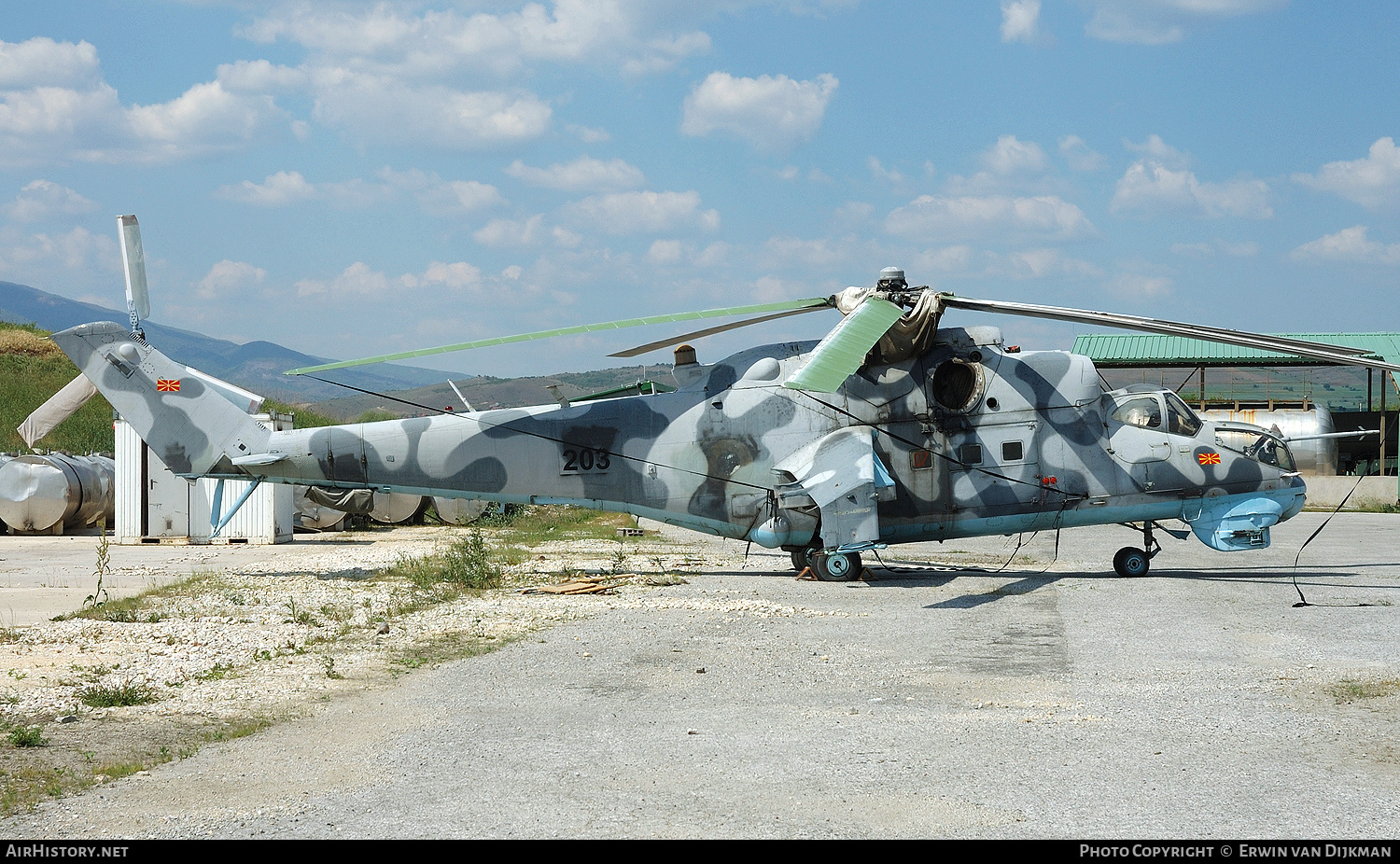 Aircraft Photo of 203 | Mil Mi-24V | North Macedonia - Air Force | AirHistory.net #796598
