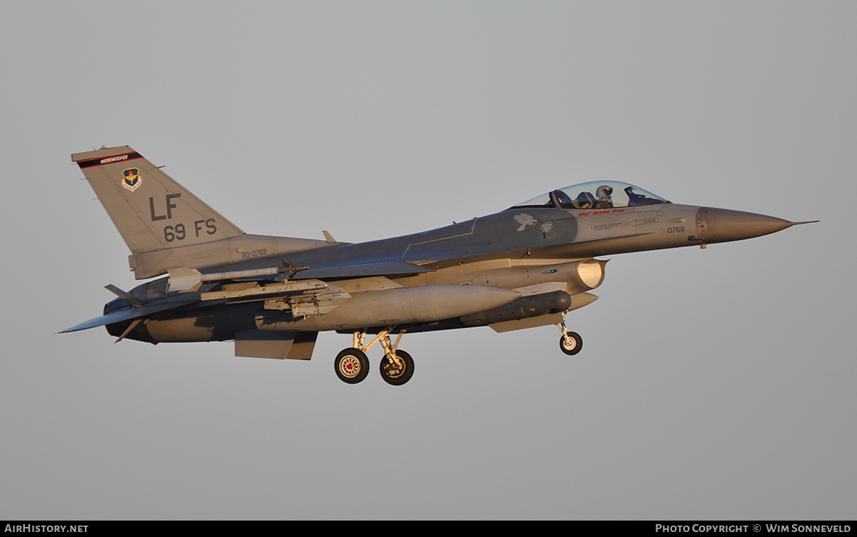 Aircraft Photo of 90-0769 | Lockheed Martin F-16CM Fighting Falcon | USA - Air Force | AirHistory.net #796626