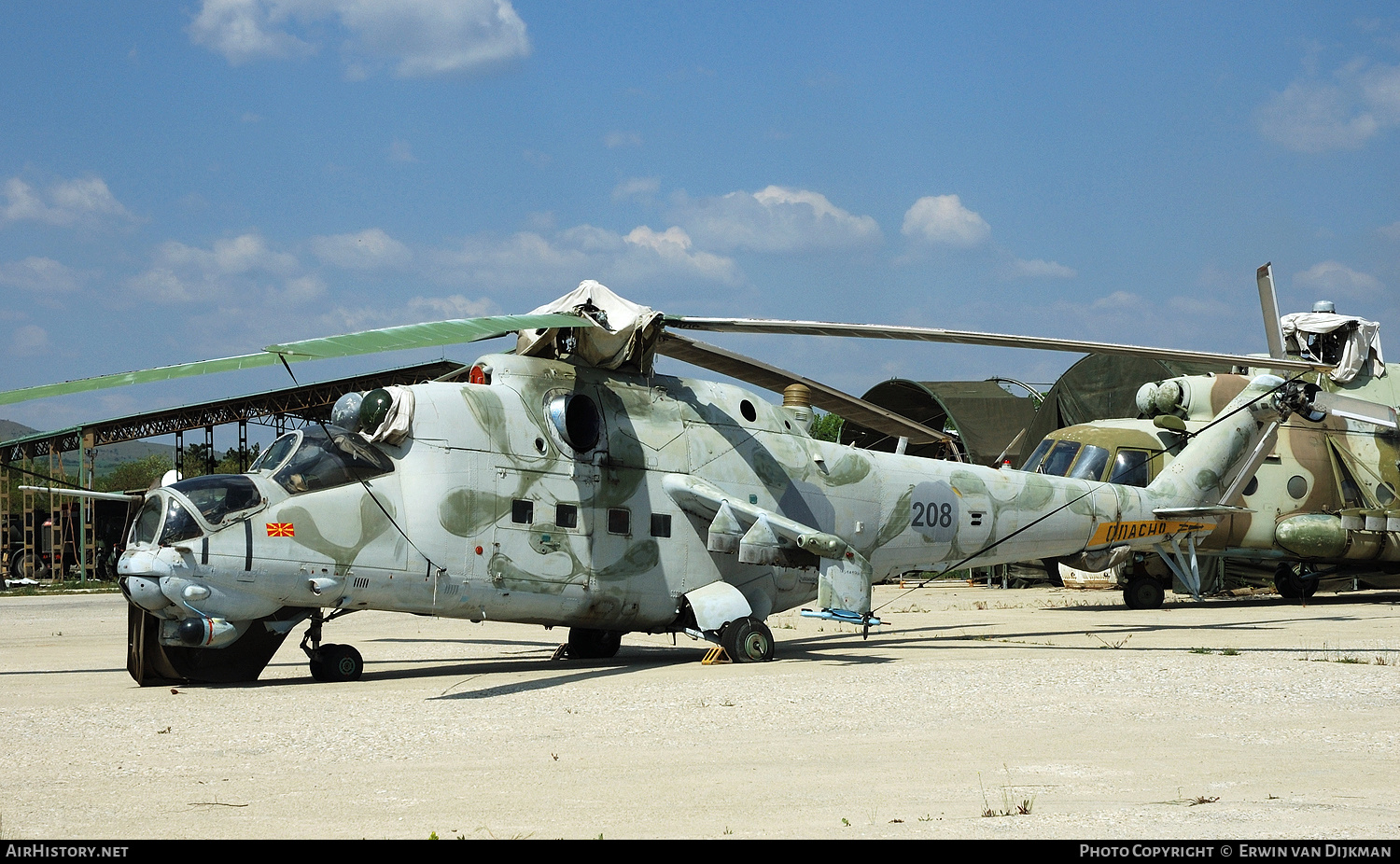 Aircraft Photo of 208 | Mil Mi-24V | North Macedonia - Air Force | AirHistory.net #796630
