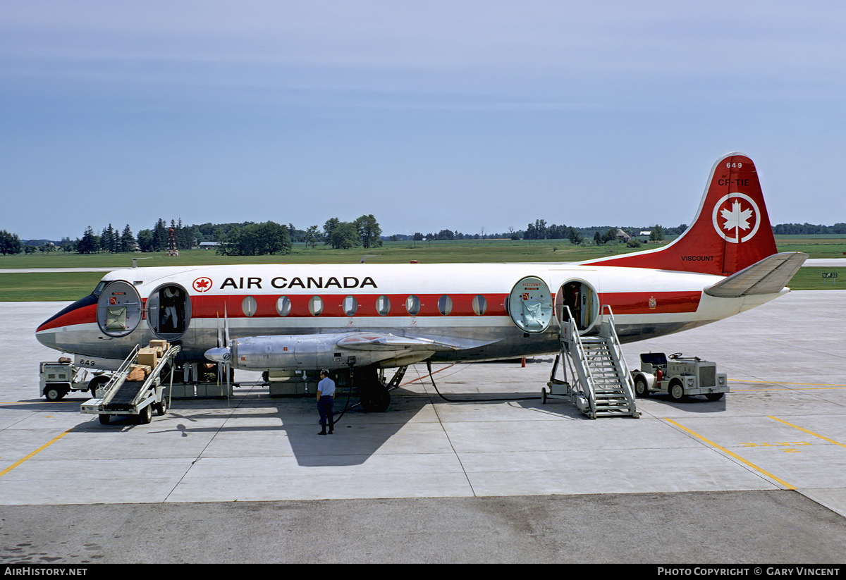 Aircraft Photo of CF-TIE | Vickers 757 Viscount | Air Canada | AirHistory.net #796632