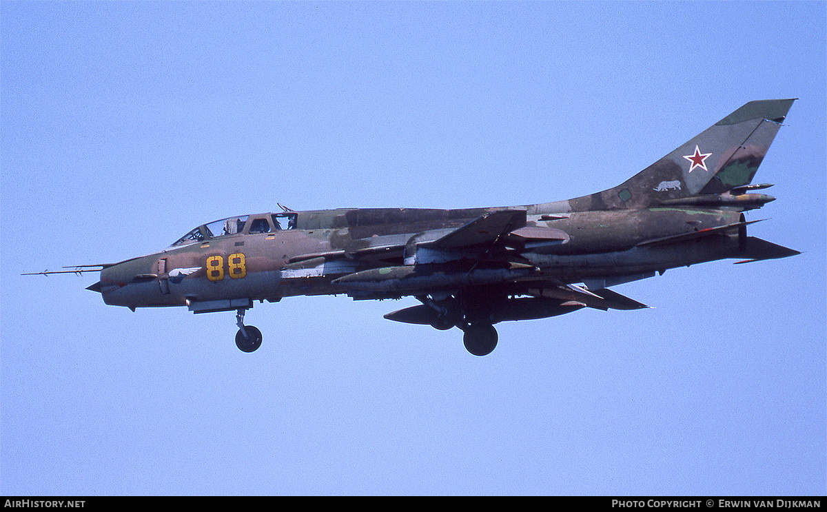 Aircraft Photo of 88 yellow | Sukhoi Su-17UM3 | Soviet Union - Air Force | AirHistory.net #796649