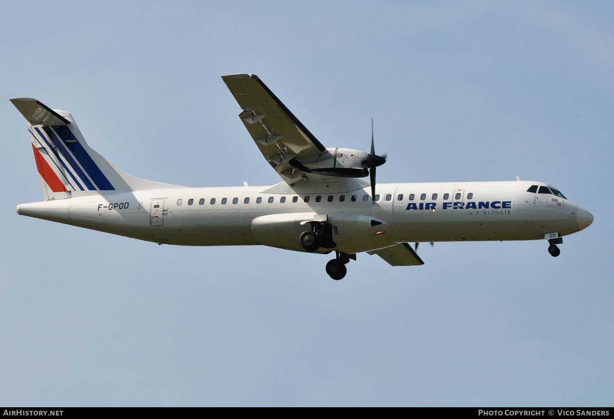 Aircraft Photo of F-GPOD | ATR ATR-72-202 | Air France | AirHistory.net #796695