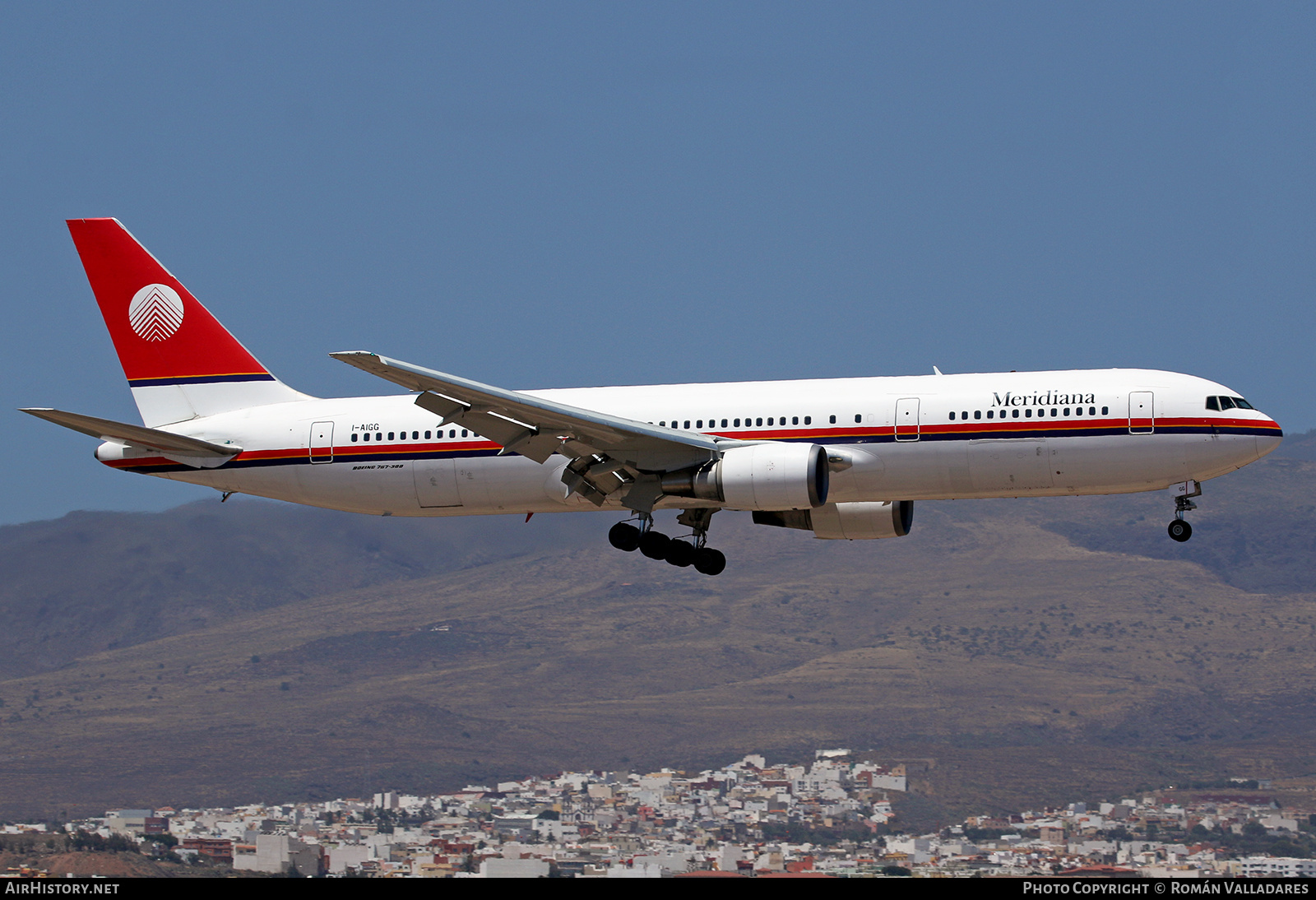 Aircraft Photo of I-AIGG | Boeing 767-304/ER | Meridiana | AirHistory.net #796737