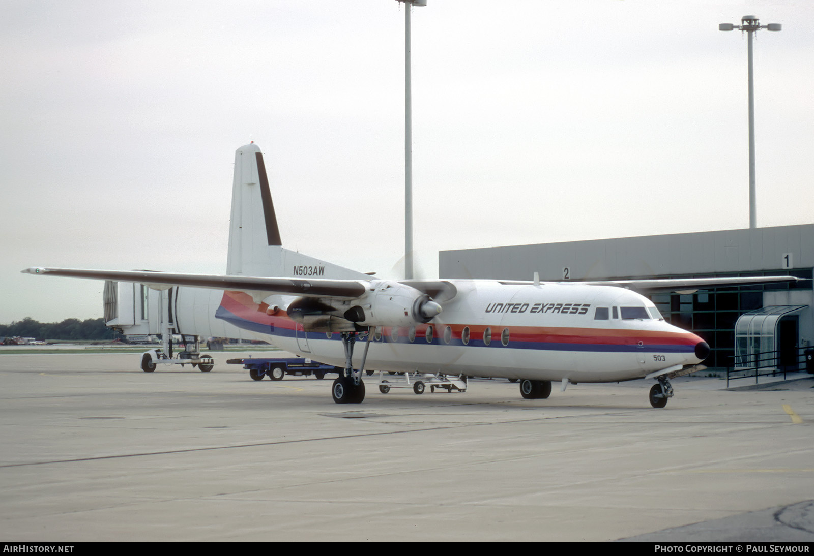 Aircraft Photo of N503AW | Fokker F27-500 Friendship | United Express | AirHistory.net #796750