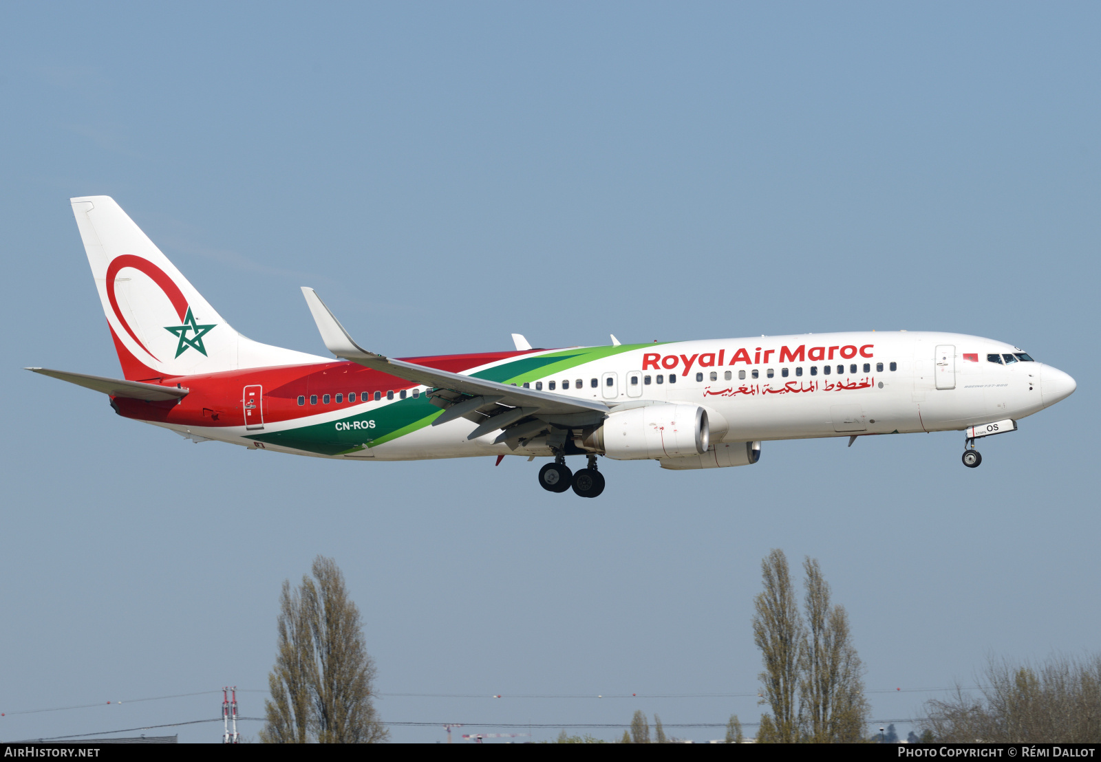 Aircraft Photo of CN-ROS | Boeing 737-8B6 | Royal Air Maroc - RAM | AirHistory.net #796758