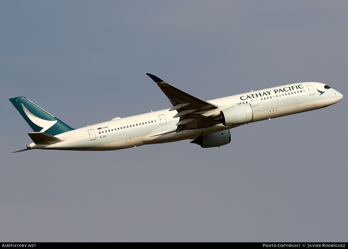 Aircraft Photo of B-LRV | Airbus A350-941 | Cathay Pacific Airways | AirHistory.net #796769