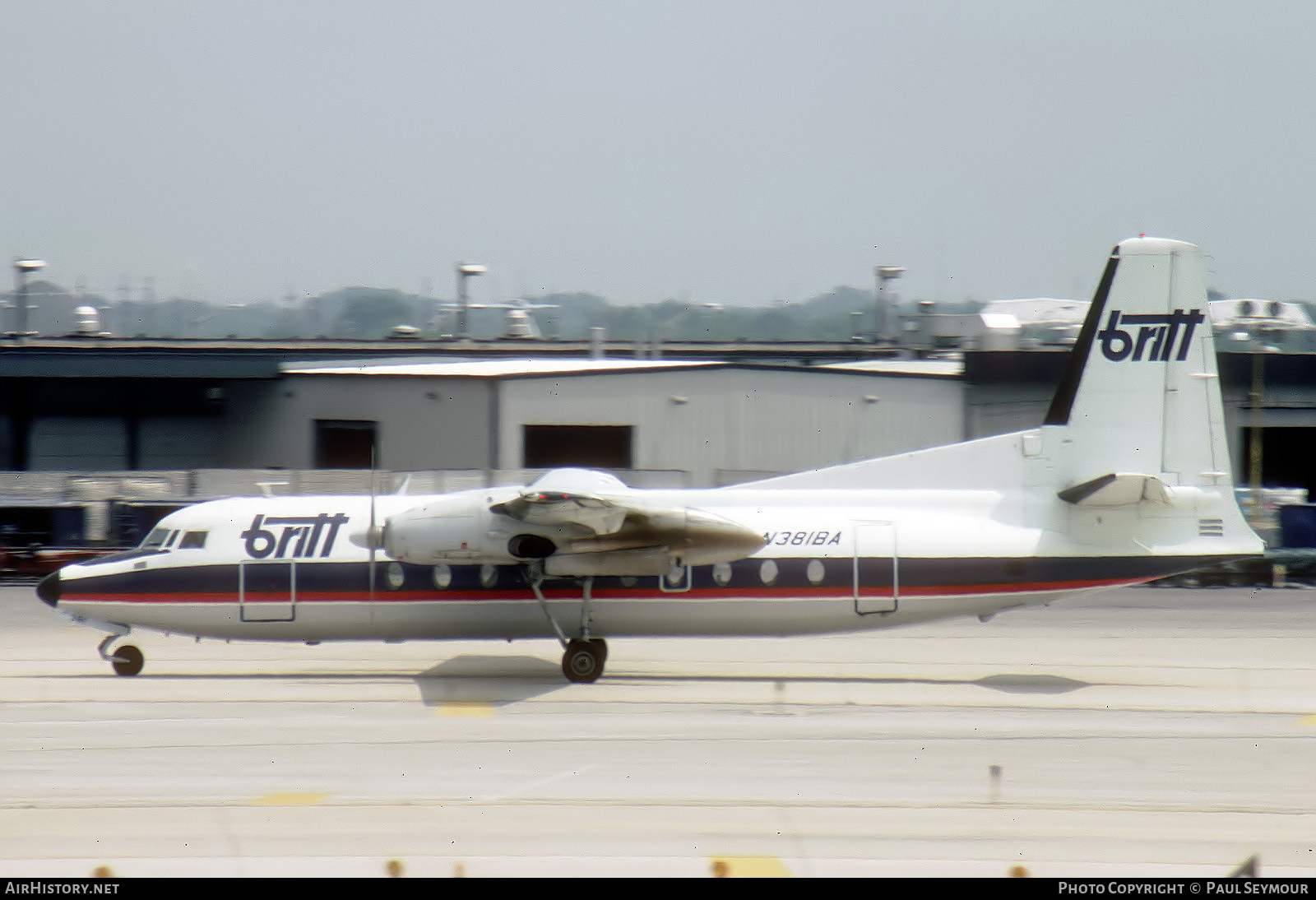 Aircraft Photo of N381BA | Fairchild F-27J | Britt Airways | AirHistory.net #796847