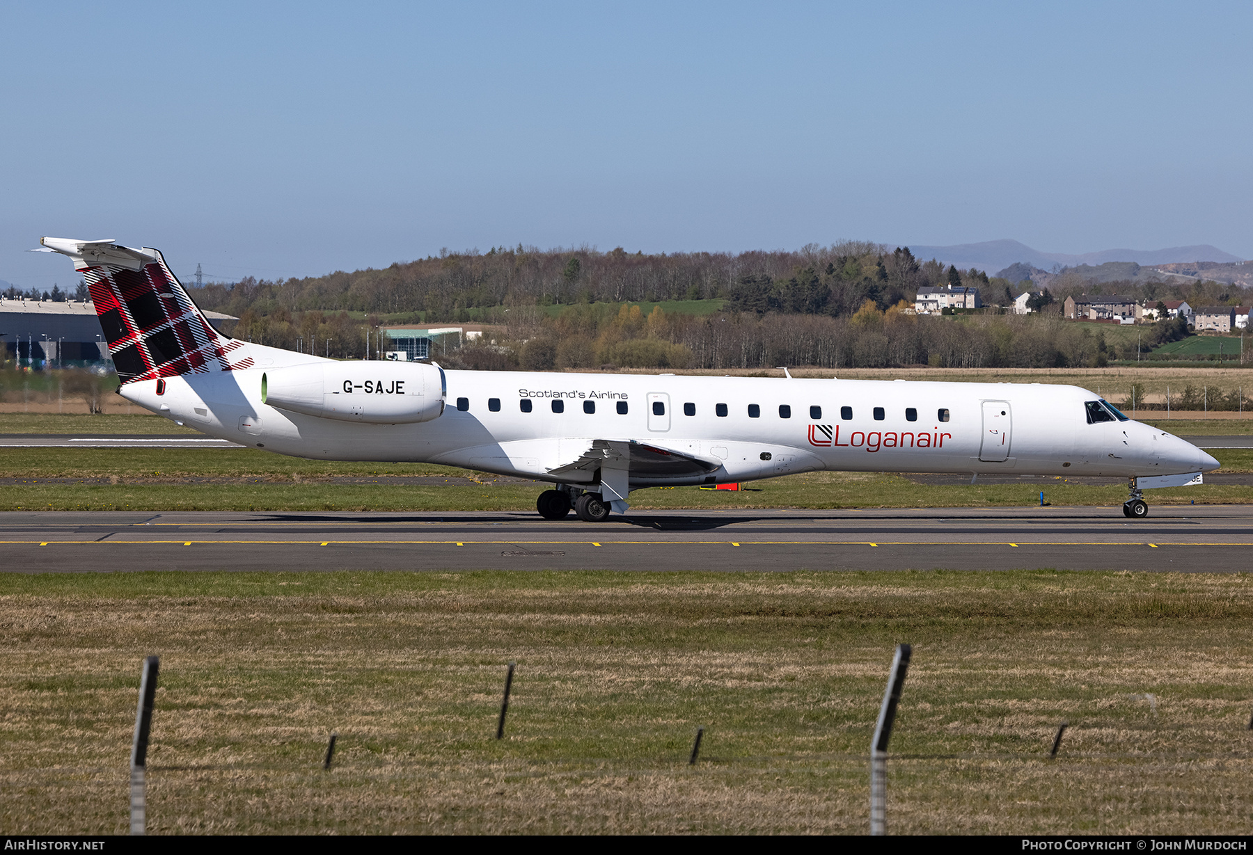 Aircraft Photo of G-SAJE | Embraer ERJ-145EP (EMB-145EP) | Loganair | AirHistory.net #796869