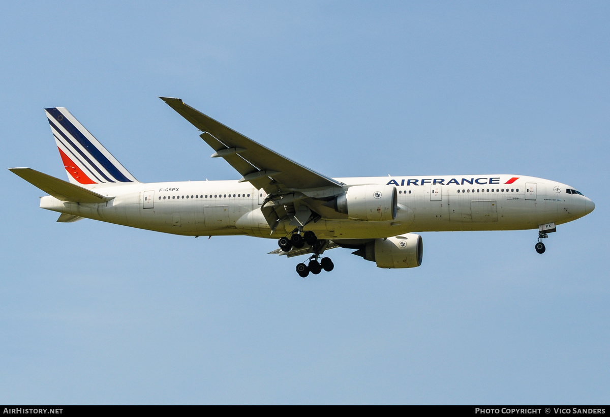Aircraft Photo of F-GSPX | Boeing 777-228/ER | Air France | AirHistory.net #796874