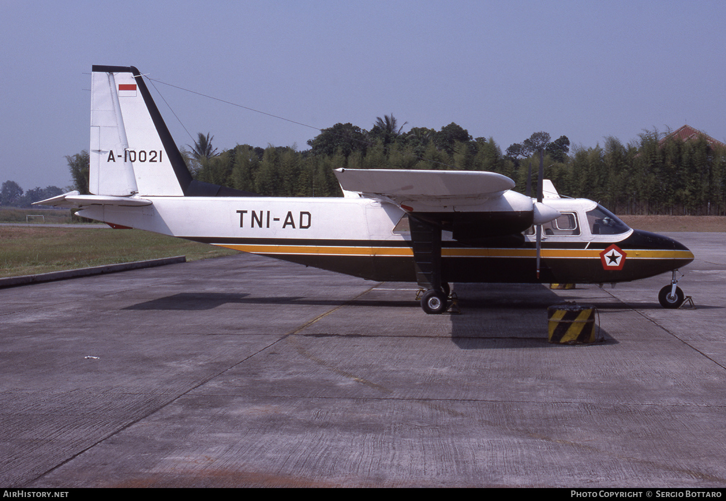 Aircraft Photo of A-10021 | Britten-Norman BN-2A Islander | Indonesia - Army | AirHistory.net #796913