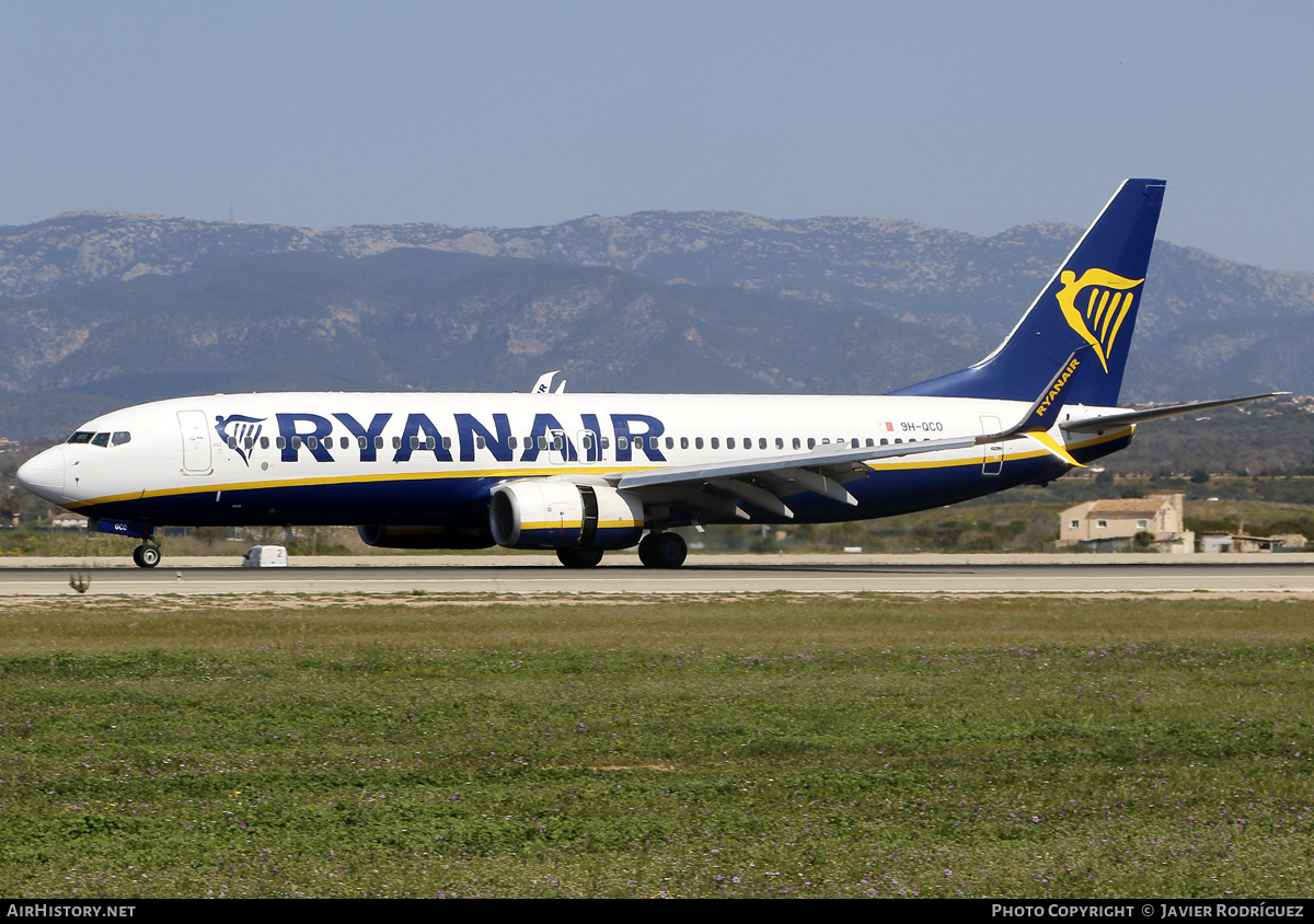 Aircraft Photo of 9H-QCO | Boeing 737-8AS | Ryanair | AirHistory.net #796943