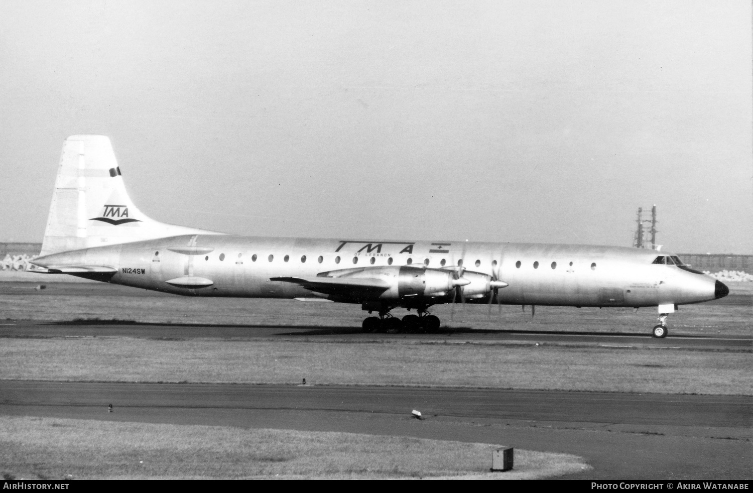 Aircraft Photo of N124SW | Canadair CL-44D4-1 | TMA of Lebanon - Trans Mediterranean Airways | AirHistory.net #796987