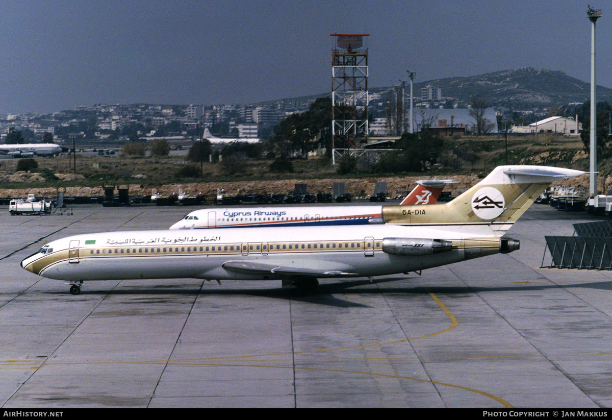 Aircraft Photo of 5A-DIA | Boeing 727-2L5/Adv | Libyan Arab Airlines | AirHistory.net #797028