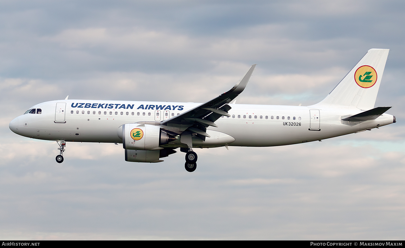 Aircraft Photo of UK32026 | Airbus A320-251N | Uzbekistan Airways | AirHistory.net #797032