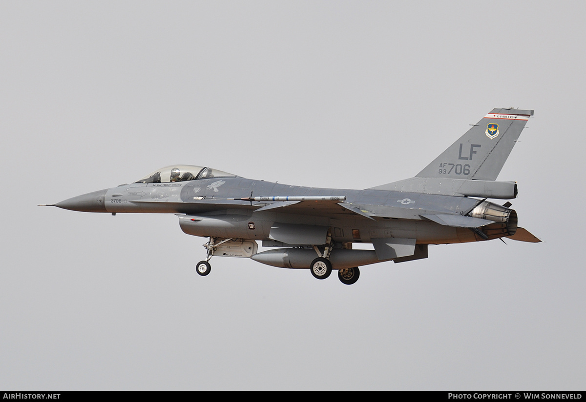 Aircraft Photo of 93-0706 | General Dynamics F-16A Fighting Falcon | USA - Air Force | AirHistory.net #797041