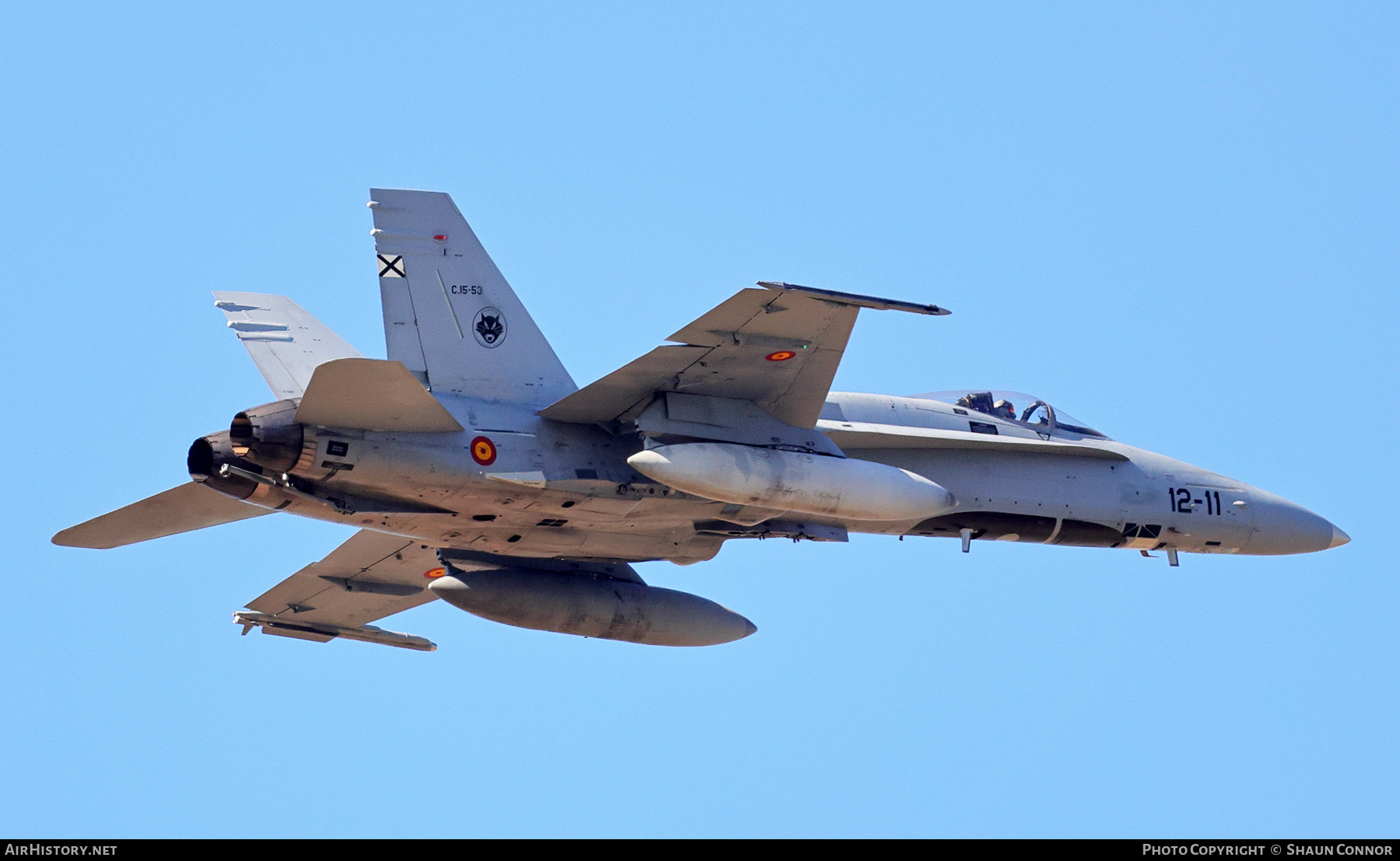 Aircraft Photo of C.15-53 | McDonnell Douglas EF-18M Hornet | Spain - Air Force | AirHistory.net #797056