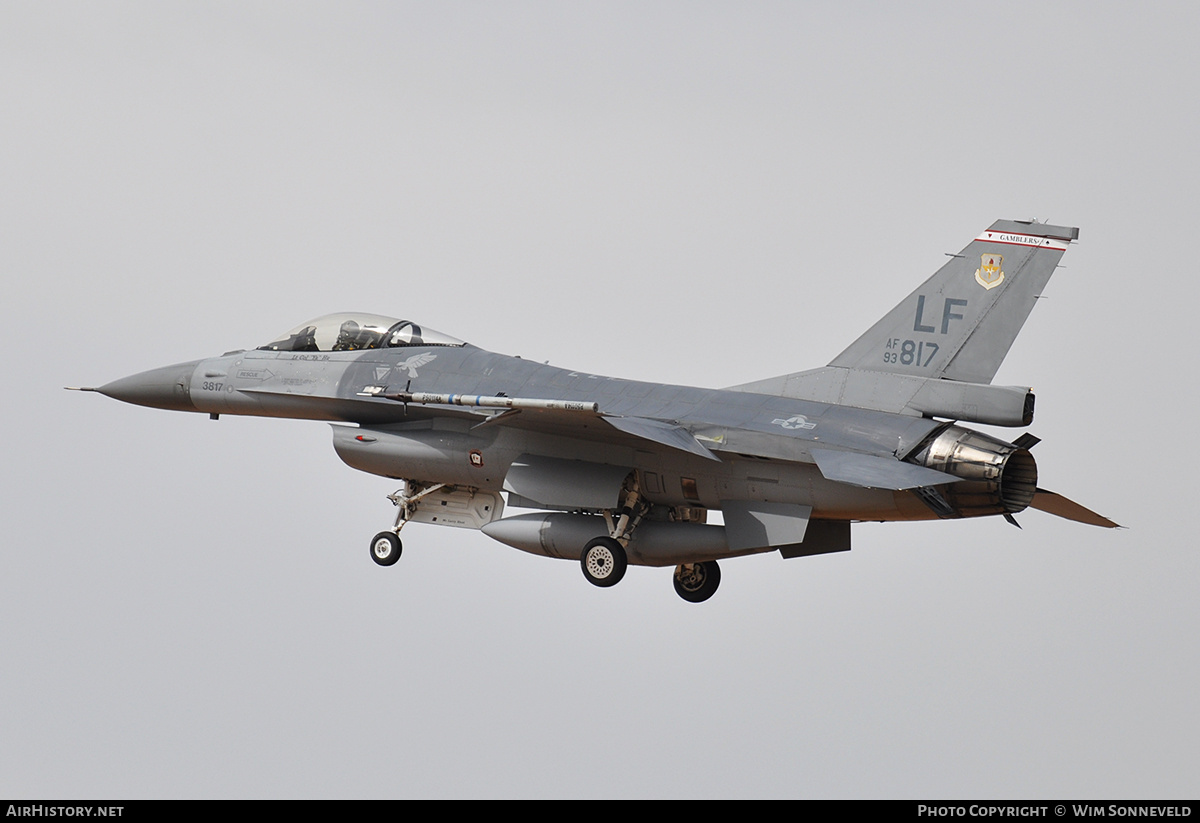 Aircraft Photo of 93-0817 / AF93-817 | General Dynamics F-16A Fighting Falcon | USA - Air Force | AirHistory.net #797067
