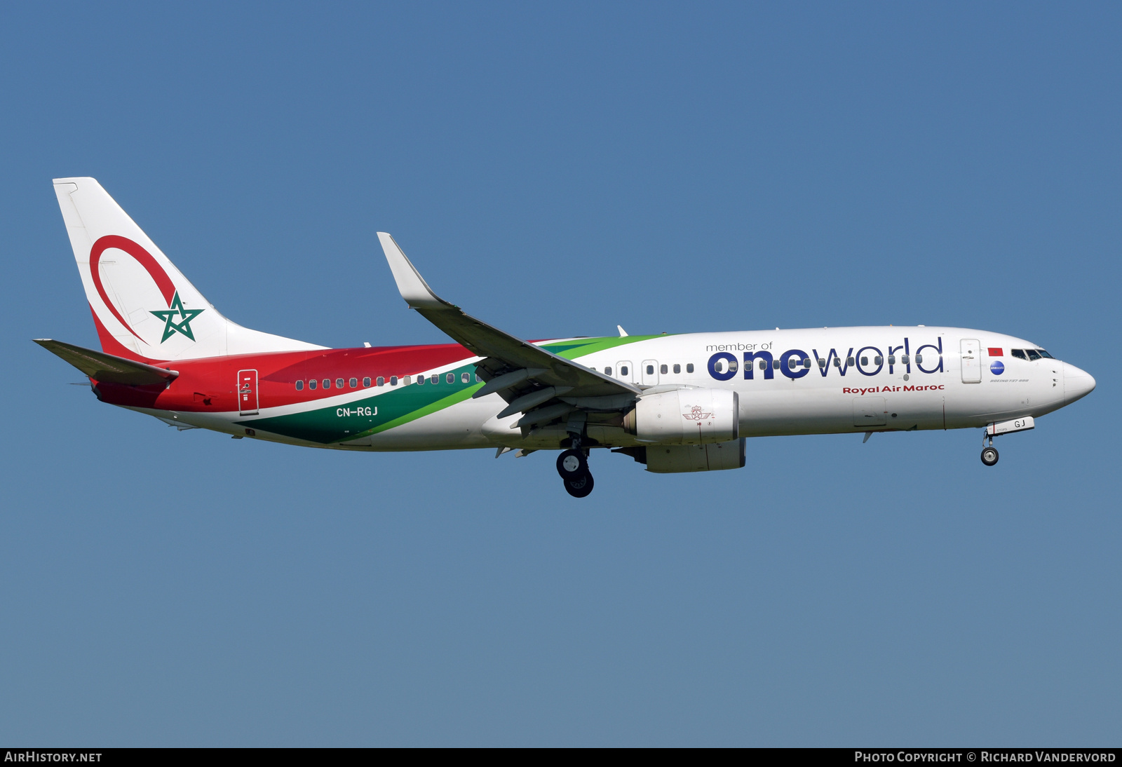 Aircraft Photo of CN-RGJ | Boeing 737-8B6 | Royal Air Maroc - RAM | AirHistory.net #797079