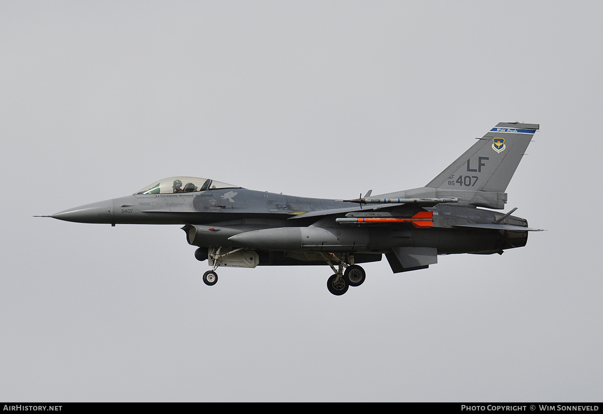Aircraft Photo of 85-1407 / AF85-407 | General Dynamics F-16C Fighting Falcon | USA - Air Force | AirHistory.net #797085