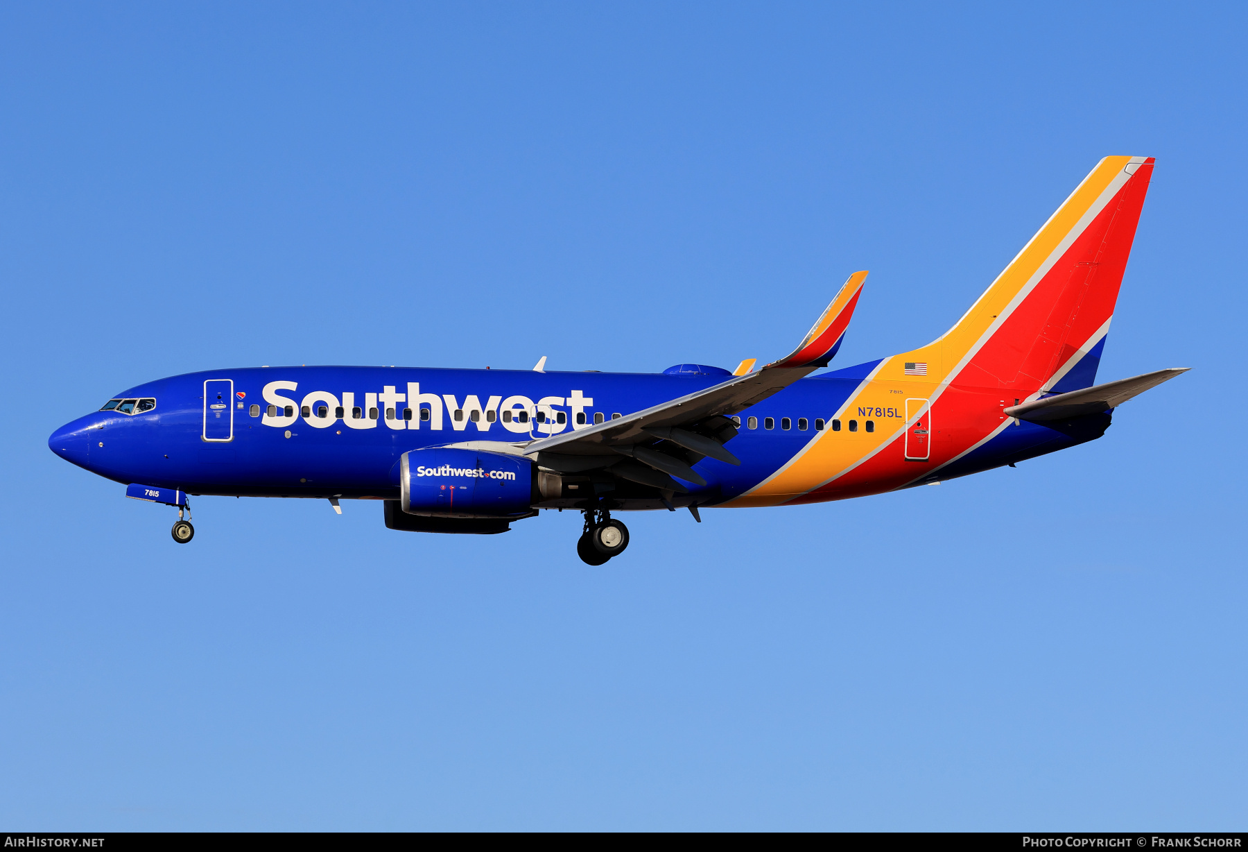 Aircraft Photo of N7815L | Boeing 737-76Q | Southwest Airlines | AirHistory.net #797121